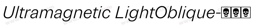 Ultramagnetic LightOblique字体转换